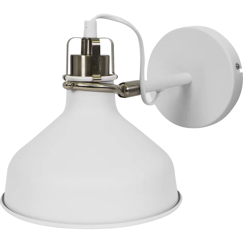 Бра Amsterdam WML-425 1xE27x40 Вт металл цвет белый CAMELION STLM-2100431 - Вид №1