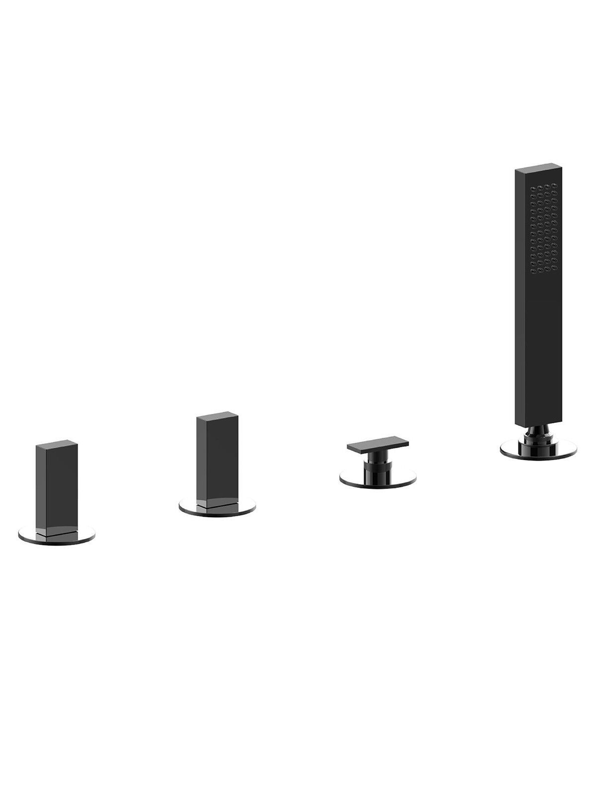 Смеситель для ванны с 4 отверстиями и переключателем Rubinetterie Frattini Vita Due ARCH-00141139 - Вид №4