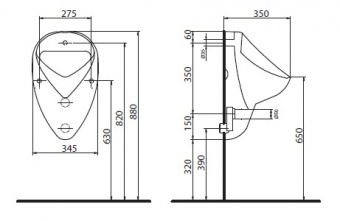 29008000 Писсуар сенсорный настенный KOLO  - Вид №2