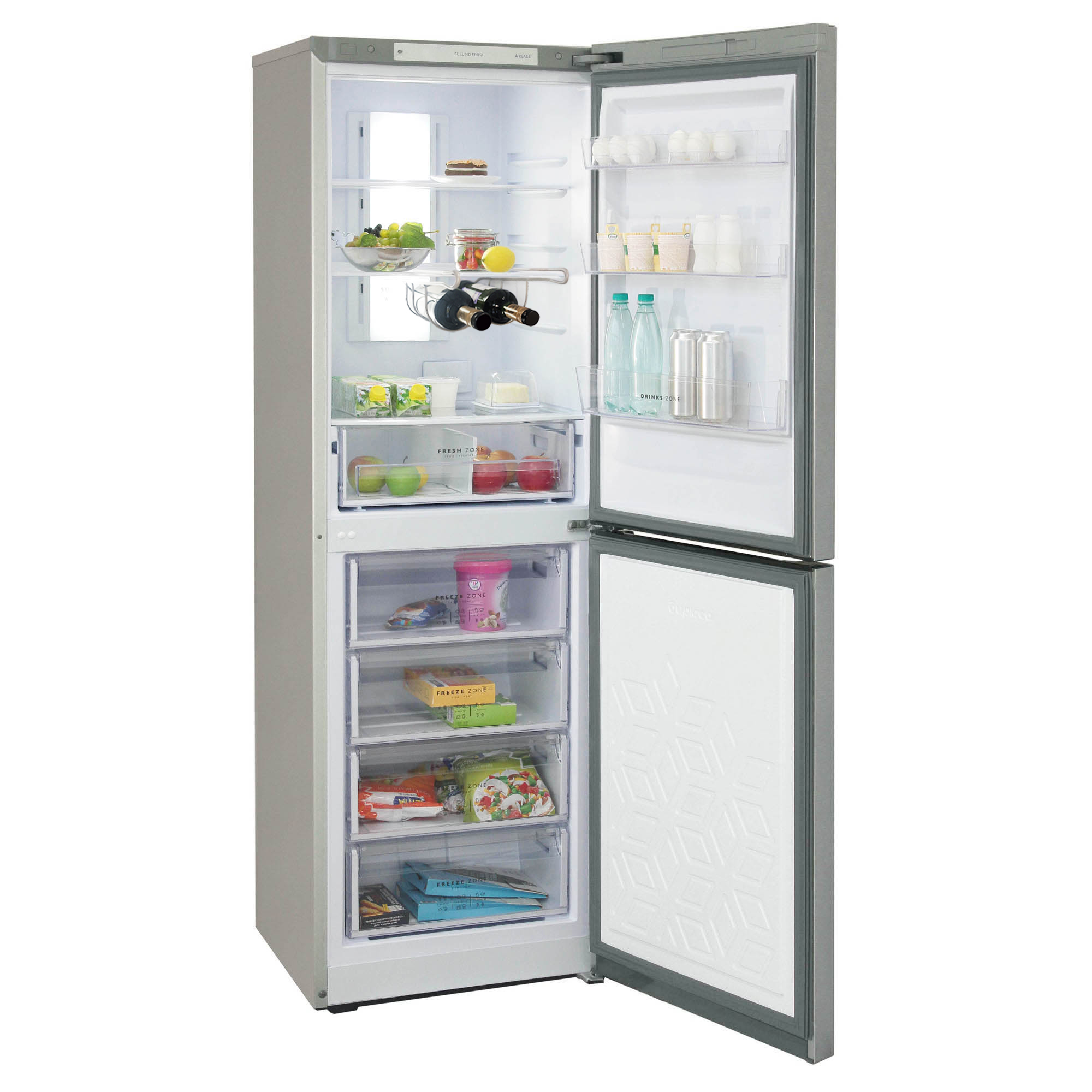 9071543 Холодильник с морозильником   Бирюса C940NF серебристый STDN-0062980 - Вид №5