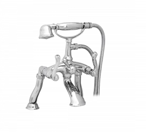 Gentry Home Смеситель для умывальника на три отверстия с выдвижным краном Tiffany Хром GH102051