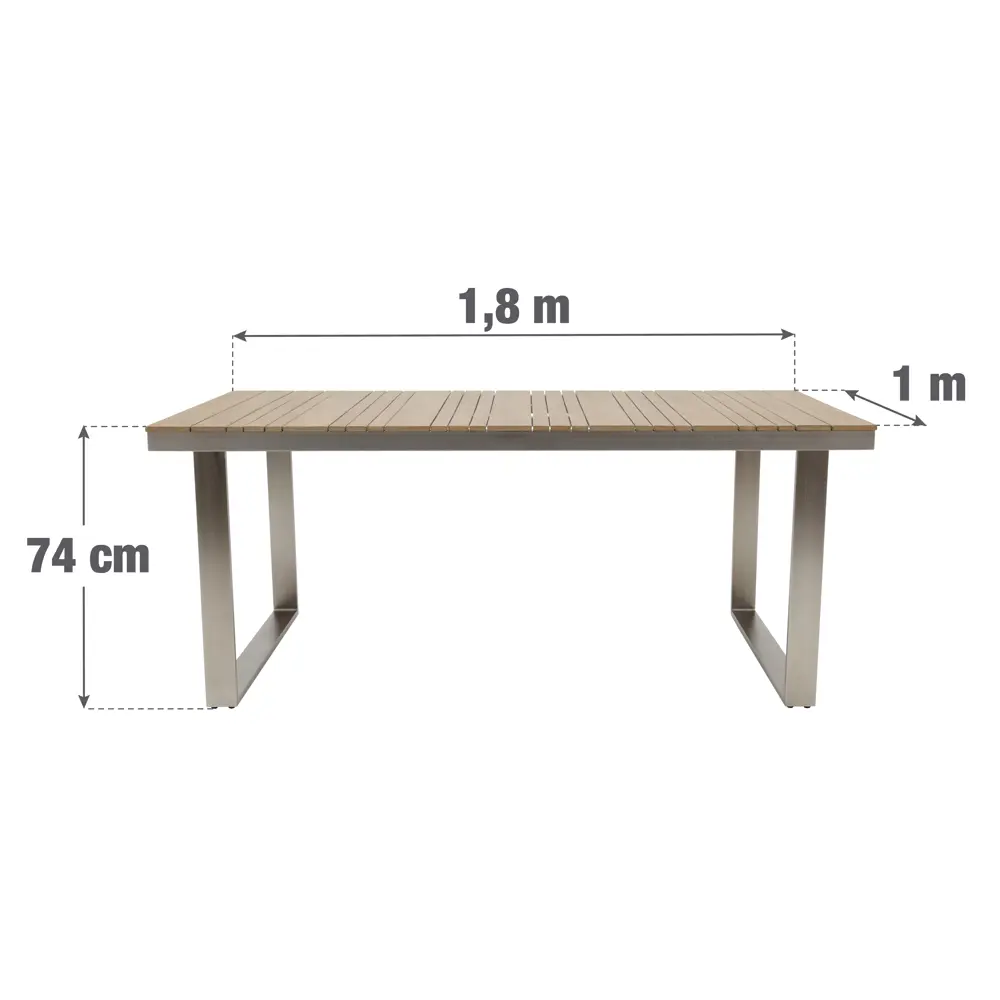Стол садовый NATERIAL Menorca для комфортного отдыха на природе 82922567 STLM-0037944 - Вид №11