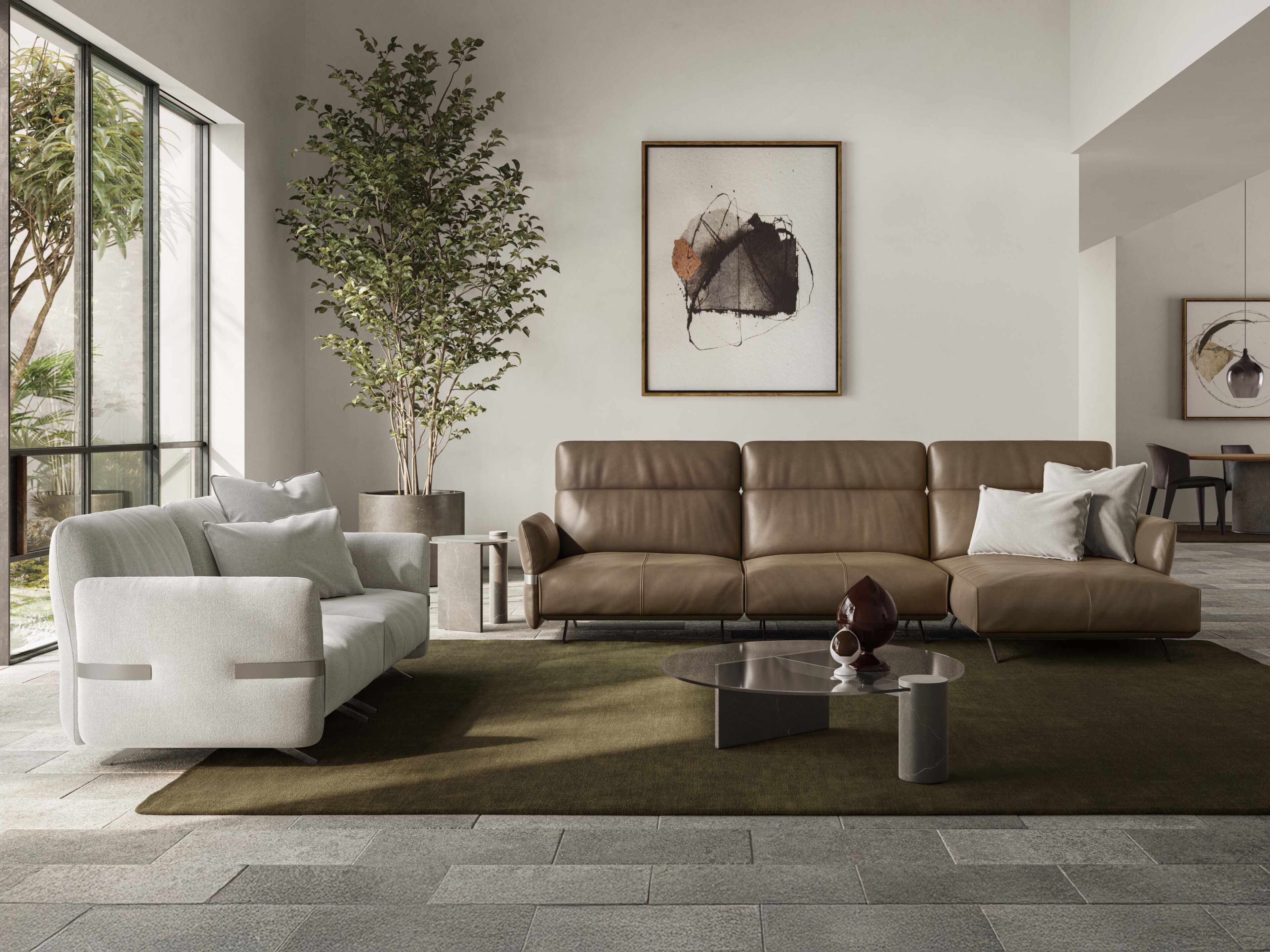 2-местный тканевый диван Natuzzi Italia Solar ARCH-00046928 - Вид №5