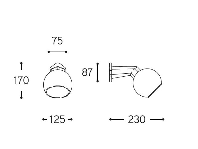 Керамический настенный светильник с фиксированной рукояткой Aldo Bernardi сорок ARCH-00045631 - Вид №2