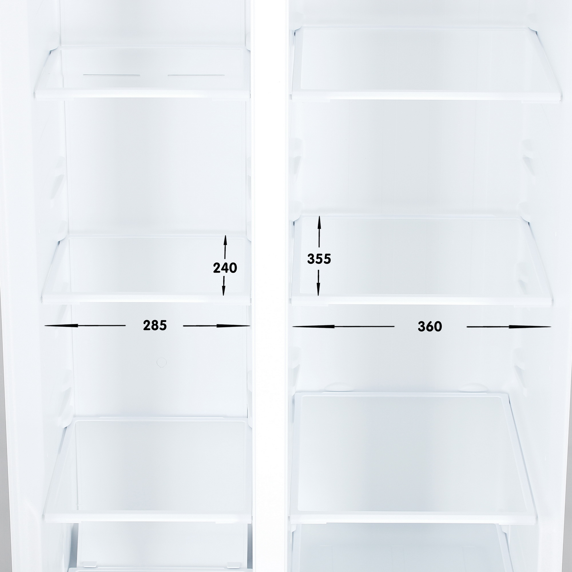 9069186 Холодильник Side by Side   Nordfrost RFS 480D NFW белый STDN-0084523 - Вид №8