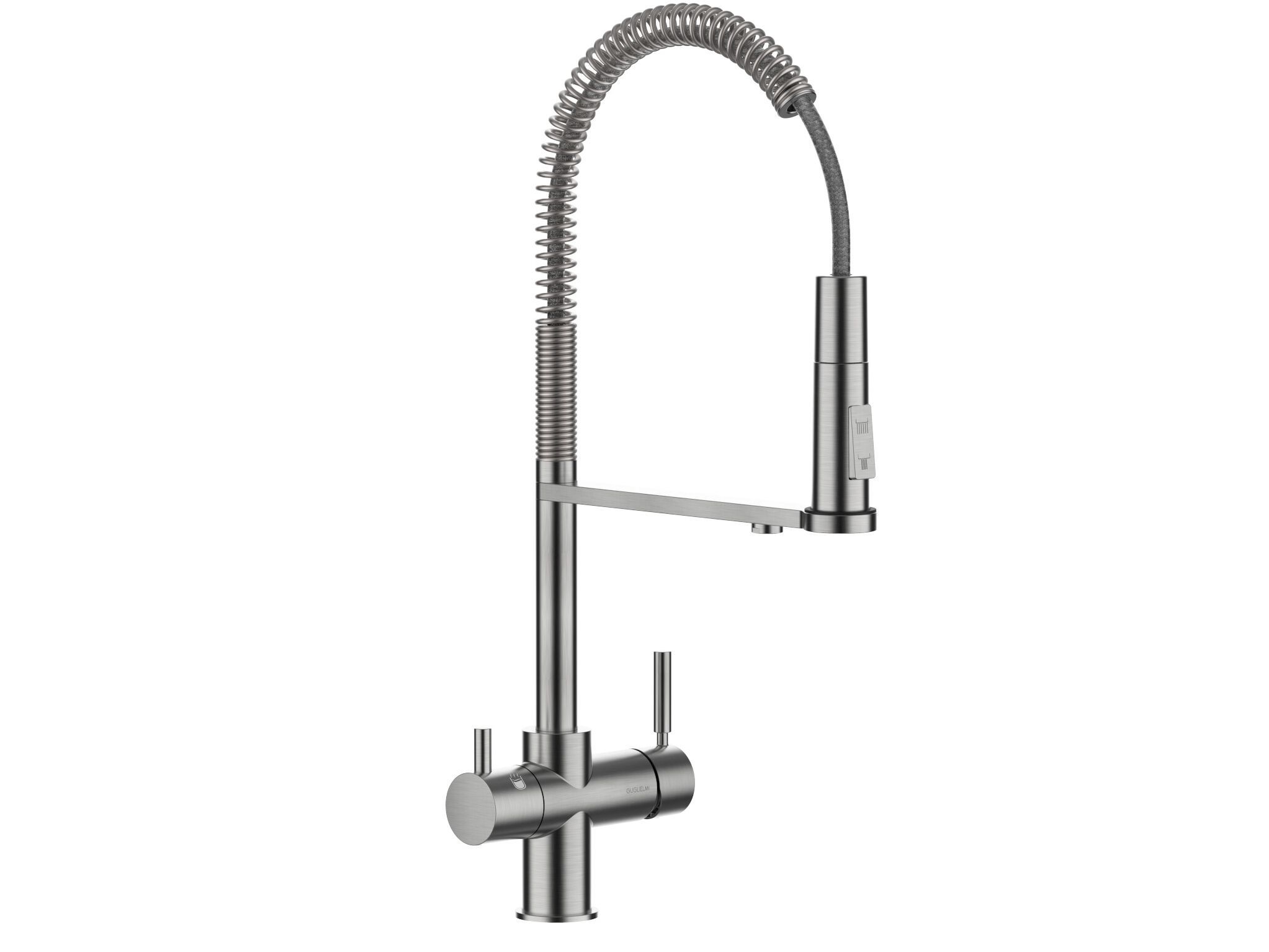 Электронный кухонный миксер с выдвижным ручным душем GUGLIELMI RUBINETTERIE Pura ARCH-00088662 - Вид №1