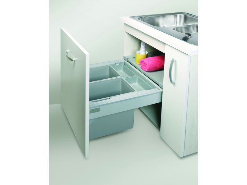 Система сортировки мусора ALBIO 50 SET 2X17L+2X1 L Alveus 1107928 - Вид №3