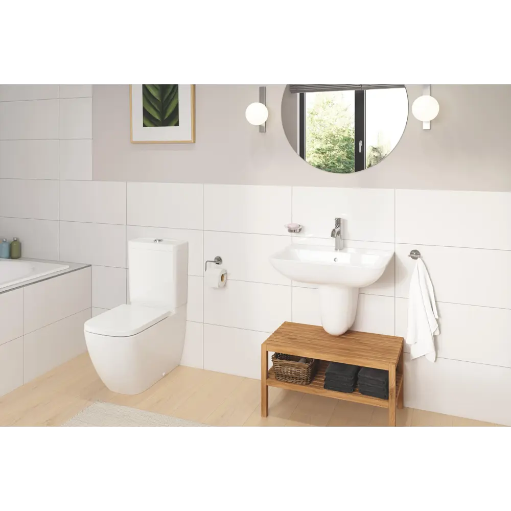 Унитаз-компакт Grohe Clova Ceramic горизонтальный выпуск двойной слив 83247240 STLM-2064507 - Вид №8