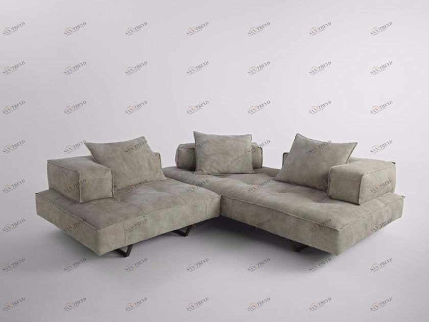 ALBEDO Секционный угловой диван из нубука sun-id-1409999