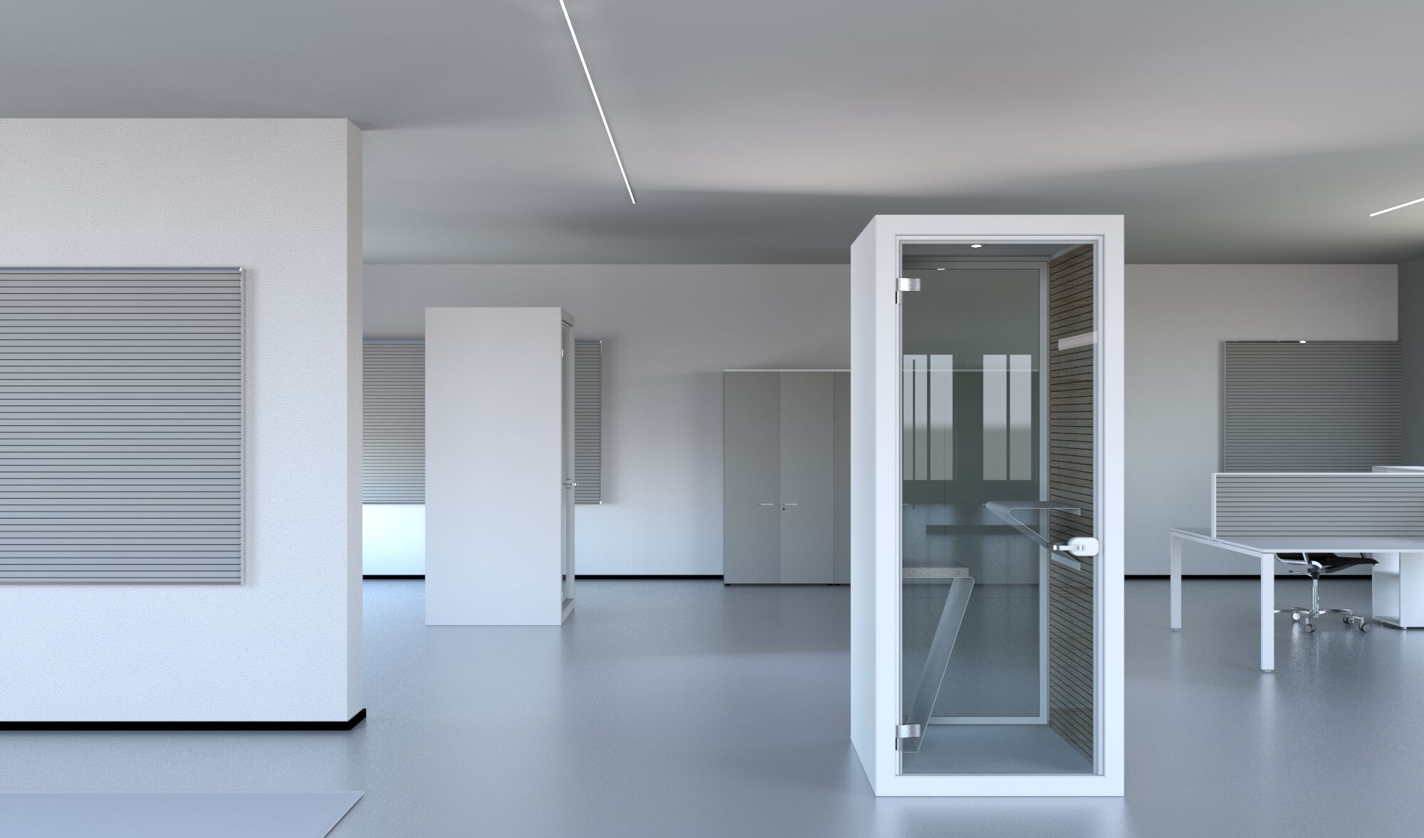 Многосторонняя акустическая офисная кабина со встроенным освещением Stefani Acoustic BOX ARCH-00095434 - Вид №7