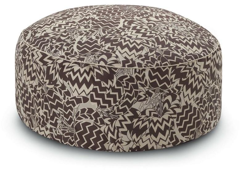 MissoniHome Мягкий пуф со съемным чехлом из ткани sun-id-1352591 - Вид №9