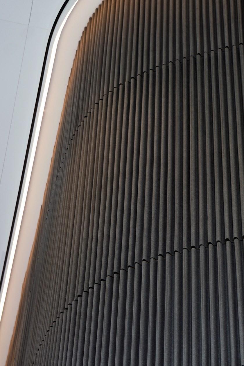 BUXKIN Акустическая стеновая ткань из переработанной кожи Ribbed sun-id-1415808 - Вид №2