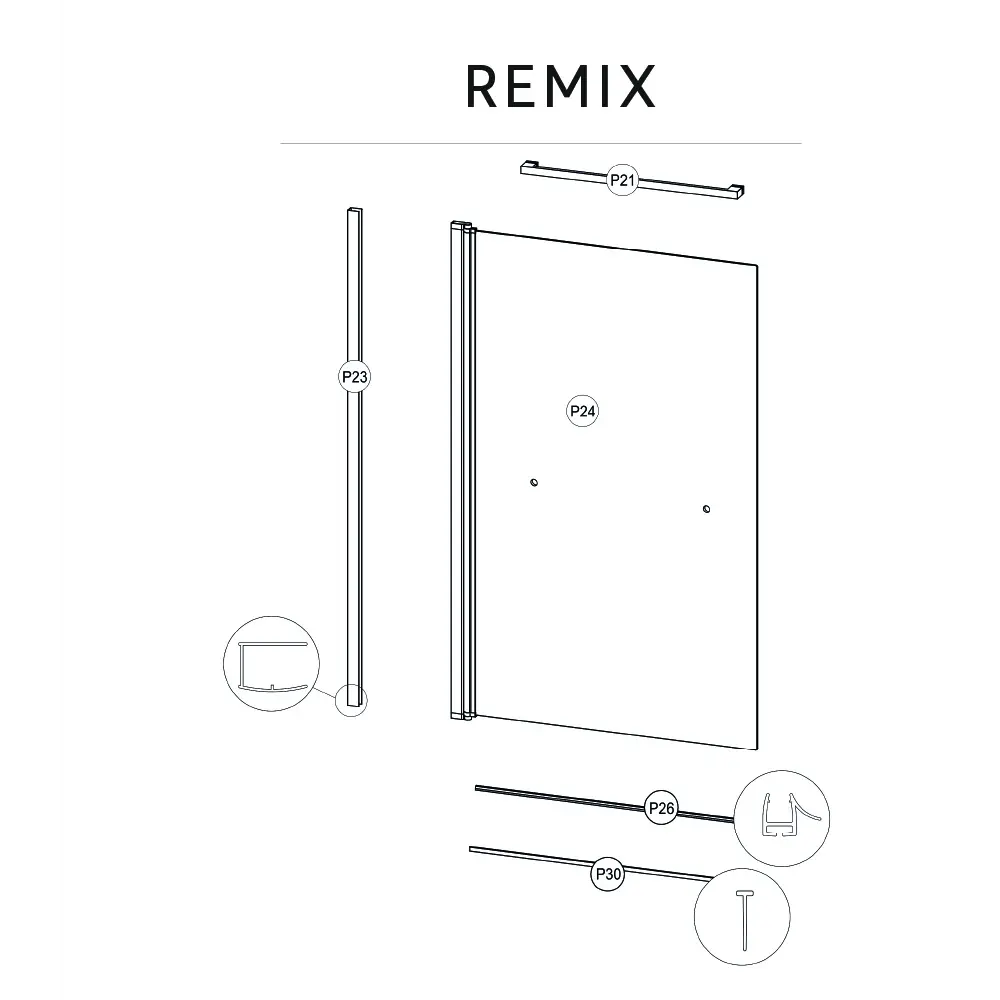 STLM-0031273 Душевое ограждения на борт вынны SENSEA Китай  - Вид №7