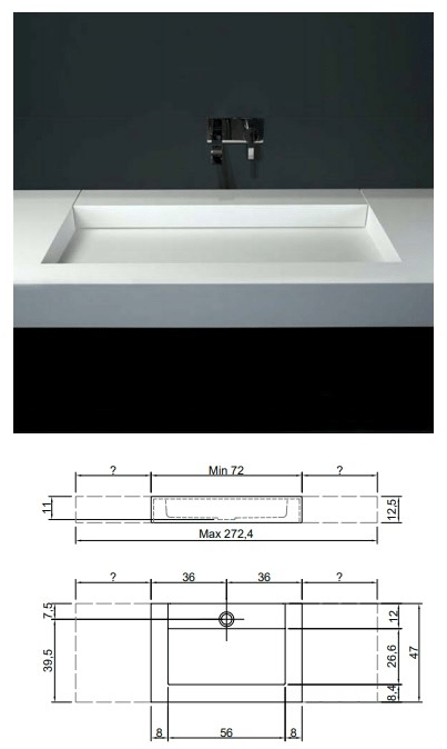 Накладная раковина на столешницу  овальная Antoniolupi SLOT sun-id-1448045 - Вид №7