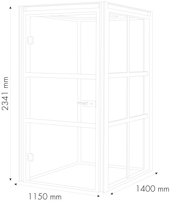 MDD Акустическая офисная будка со встроенным освещением для встреч Hako Hk01 - Вид №7