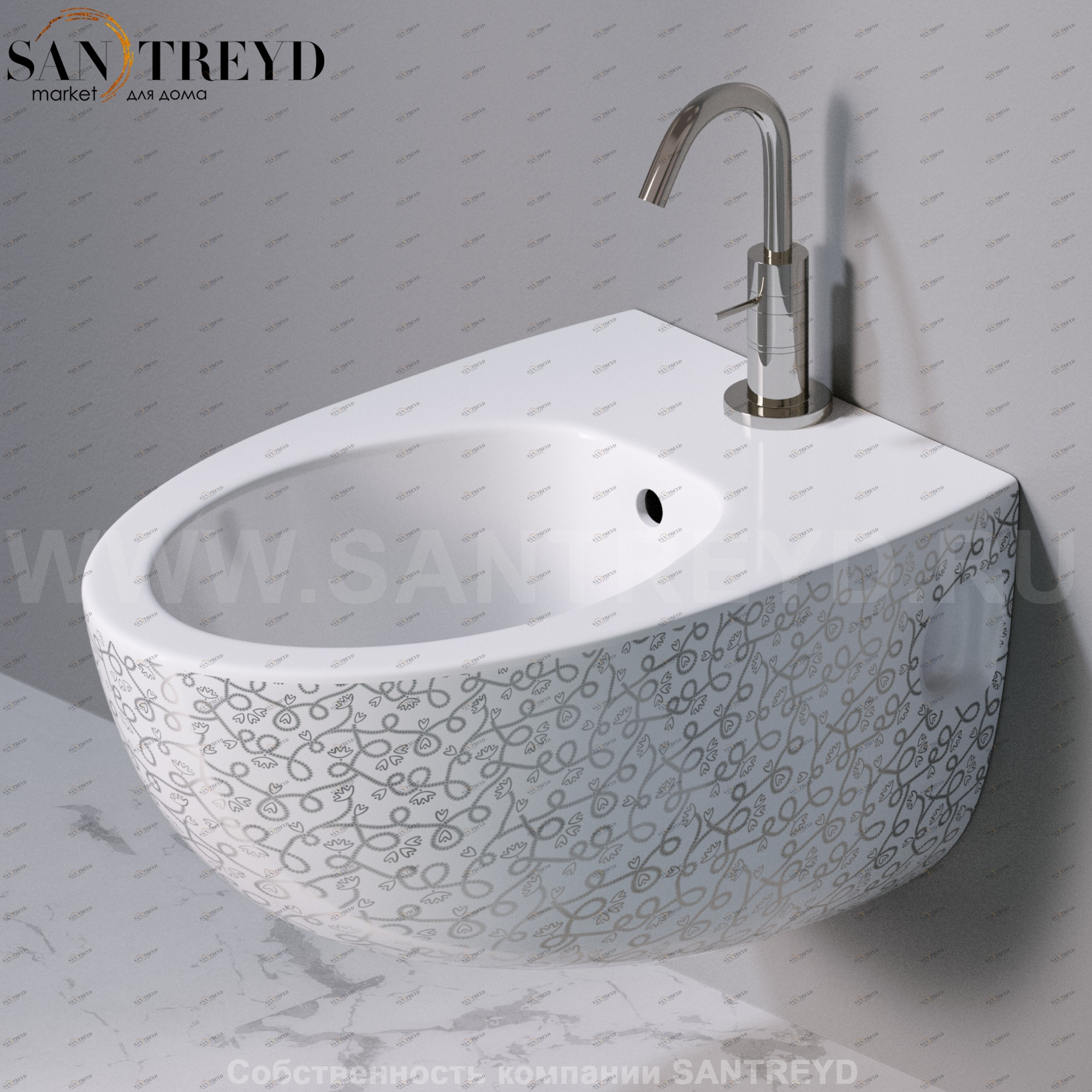 S512.400P Биде подвесное OVAL A. e T. Italia AeT ITALIA