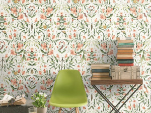 Обои с цветочными мотивами