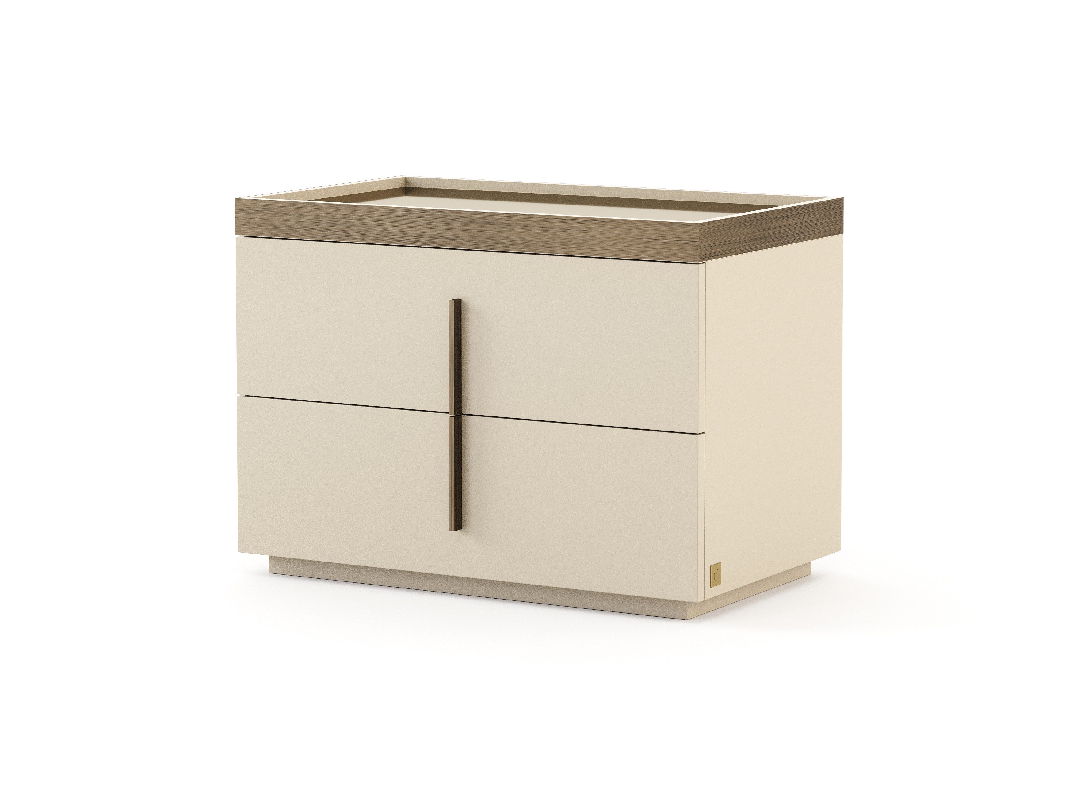 Прямоугольная прикроватная тумбочка из шпона с ящиками Stylish Club ARCH-00040121 - Вид №24