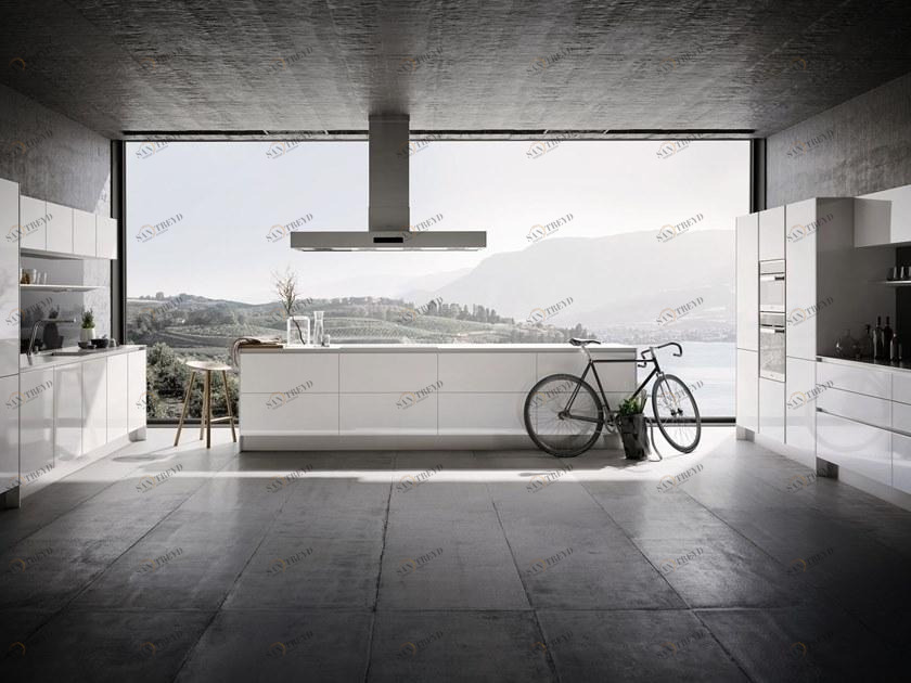 SieMatic Глянцевая лакированная островная кухня sun-id-1367900