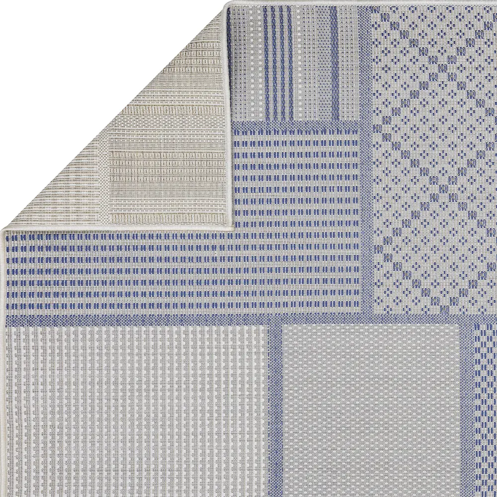 Циновка Дели 160x230 см полипропилен 84307_53111 цвет синий ROYALTAFT STLM-2033506 - Вид №2