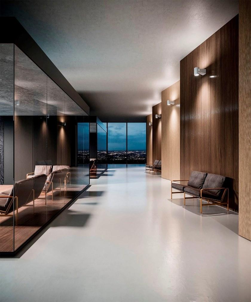 Martinelli Luce Настенный светильник светодиодный алюминиевый с диммером Q8-hp 1296/hp - Вид №2