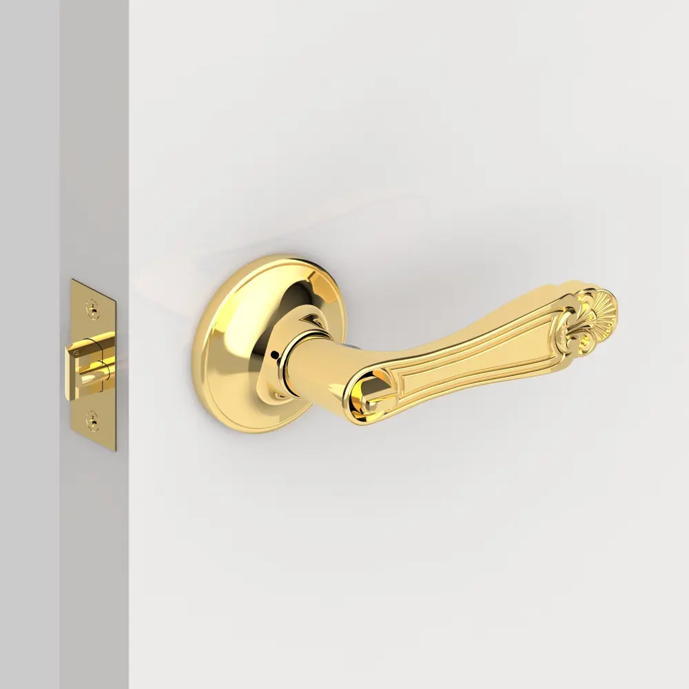 Ручка защелка 637/BL РB-Е (зол) кл/фик FUARO STLM-2104894 - Вид №7