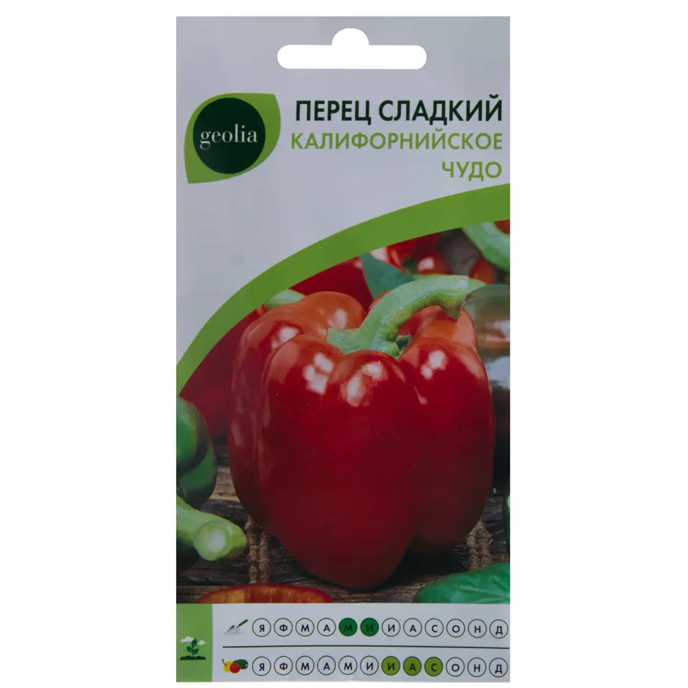 Семена перца сладкого Geolia «Калифорнийское чудо» - ранний урожайный сорт 17585164 STLM-0008354