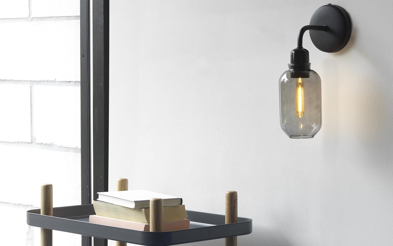 502230 Настенный светильник Smoke / Black Normann Copenhagen Amp  - Вид №3