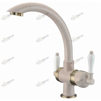 Zorg ZR 327 YF бронза песочный Смеситель для кухни Zorg 315х215 