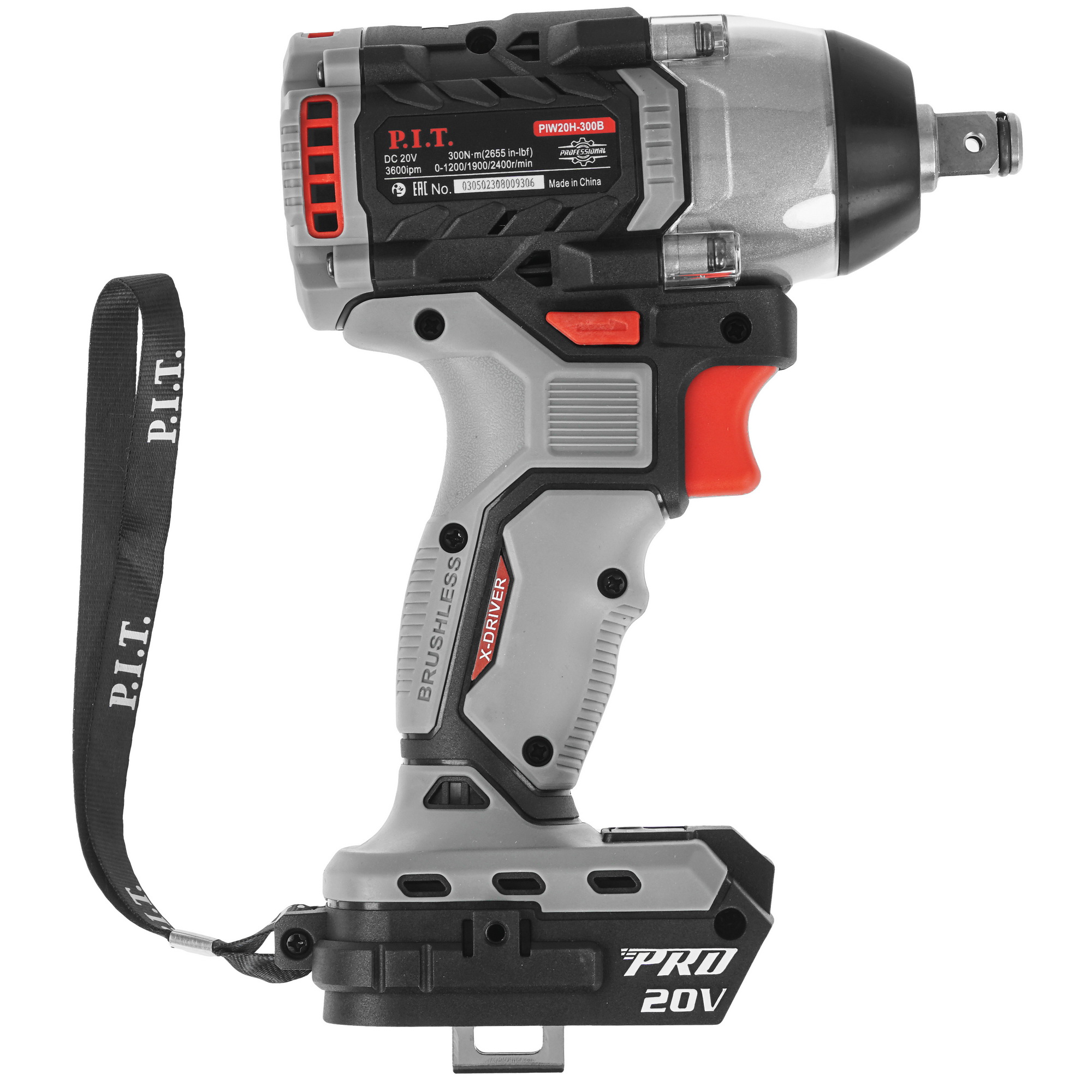 Гайковерт PIT PIW20H-300B SOLO OnePower 20V  , Без ЗУ, Без АКБ 9086492 STDN-0132165 - Вид №1