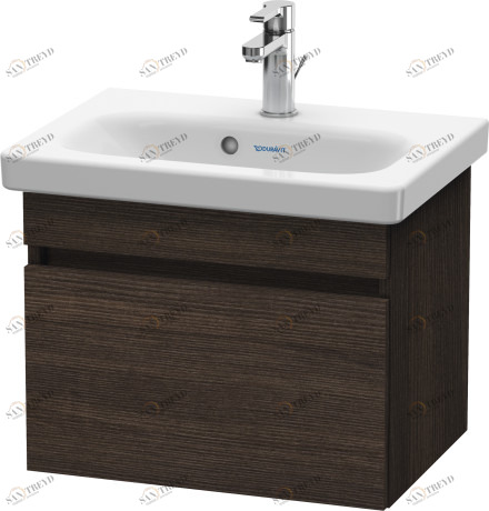 DS630305353 Тумбочка подвесная компакт DuraStyle #DS6303 500 x 368 мм Каштан темный, декор Duravit