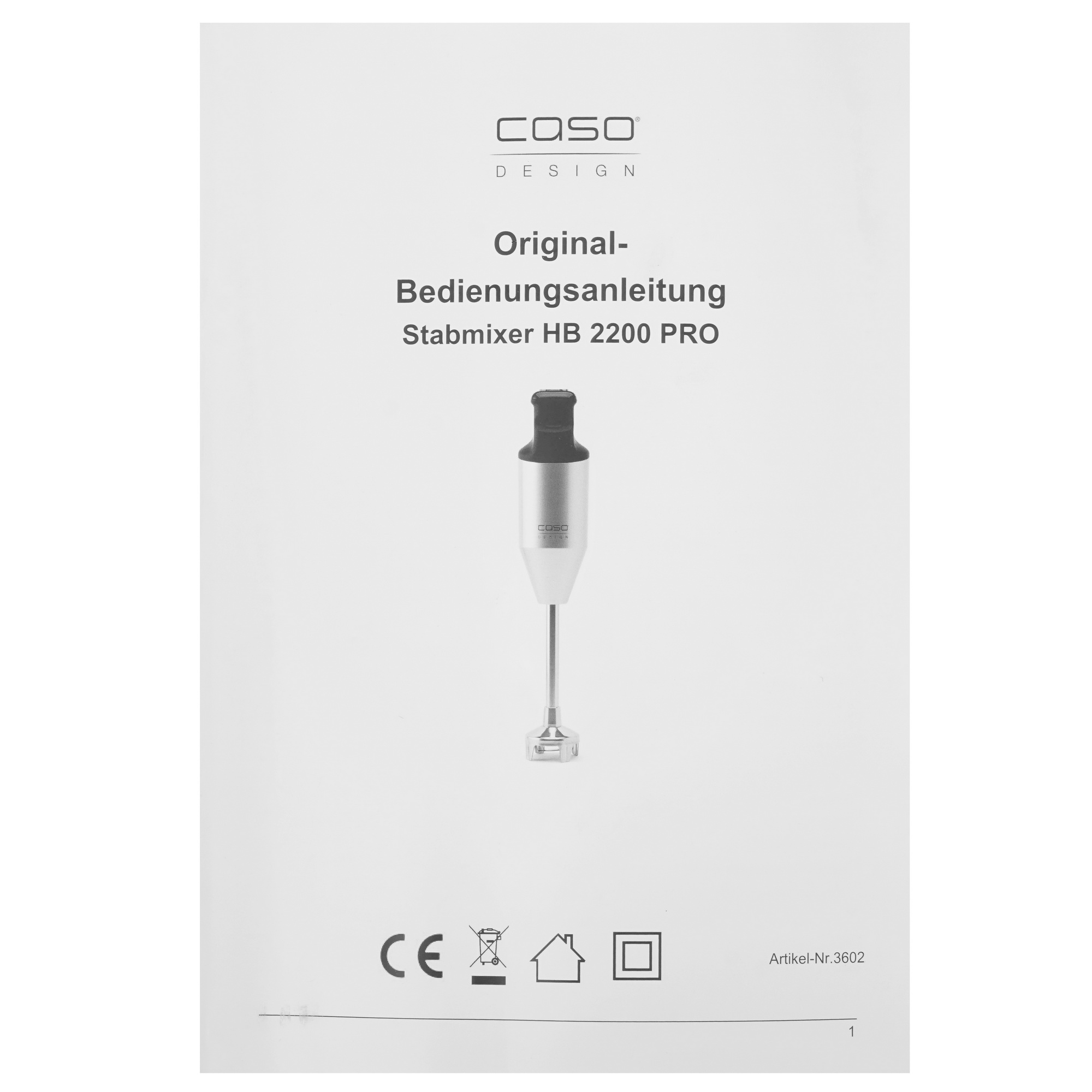 5354470 Блендер погружной CASO HB 2200 Pro серебристый STDN-0148072 - Вид №9