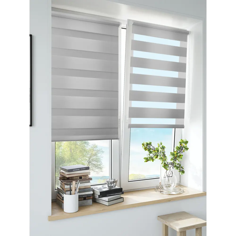 Штора рулонная день-ночь Inspire Peter 50x160 см светло-серая Granit 5 82691052 STLM-2015527 - Вид №12