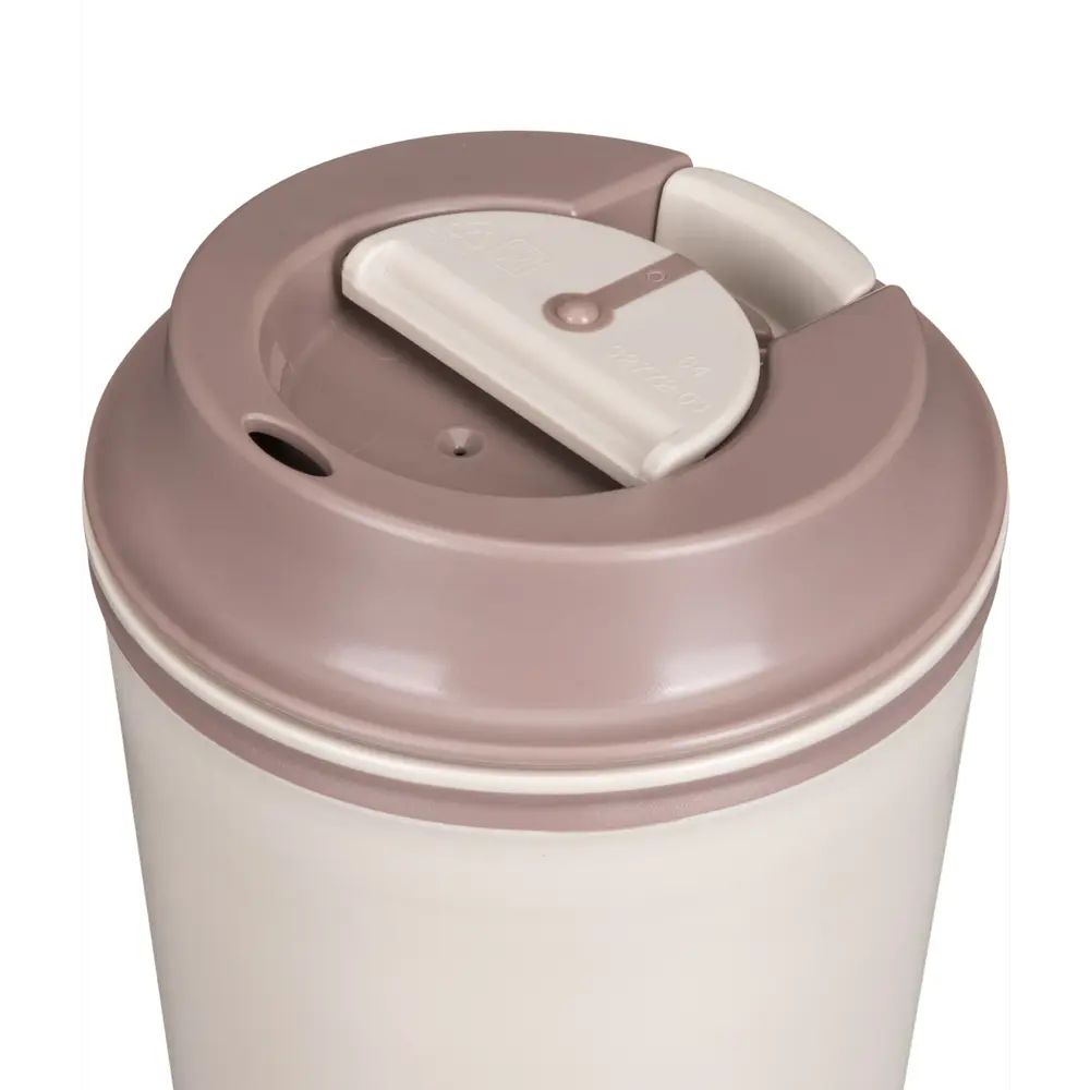 Термостакан 350 мл пластик клапан цвет светло-бежевый Santreyd STLM-2153635 - Вид №5