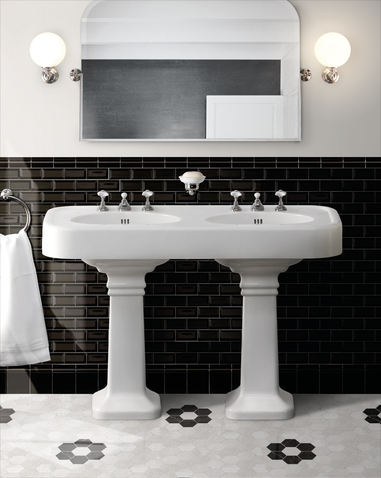 BROOKLYN Напольная раковина стоящая овальная Devon&Devon  - Вид №1