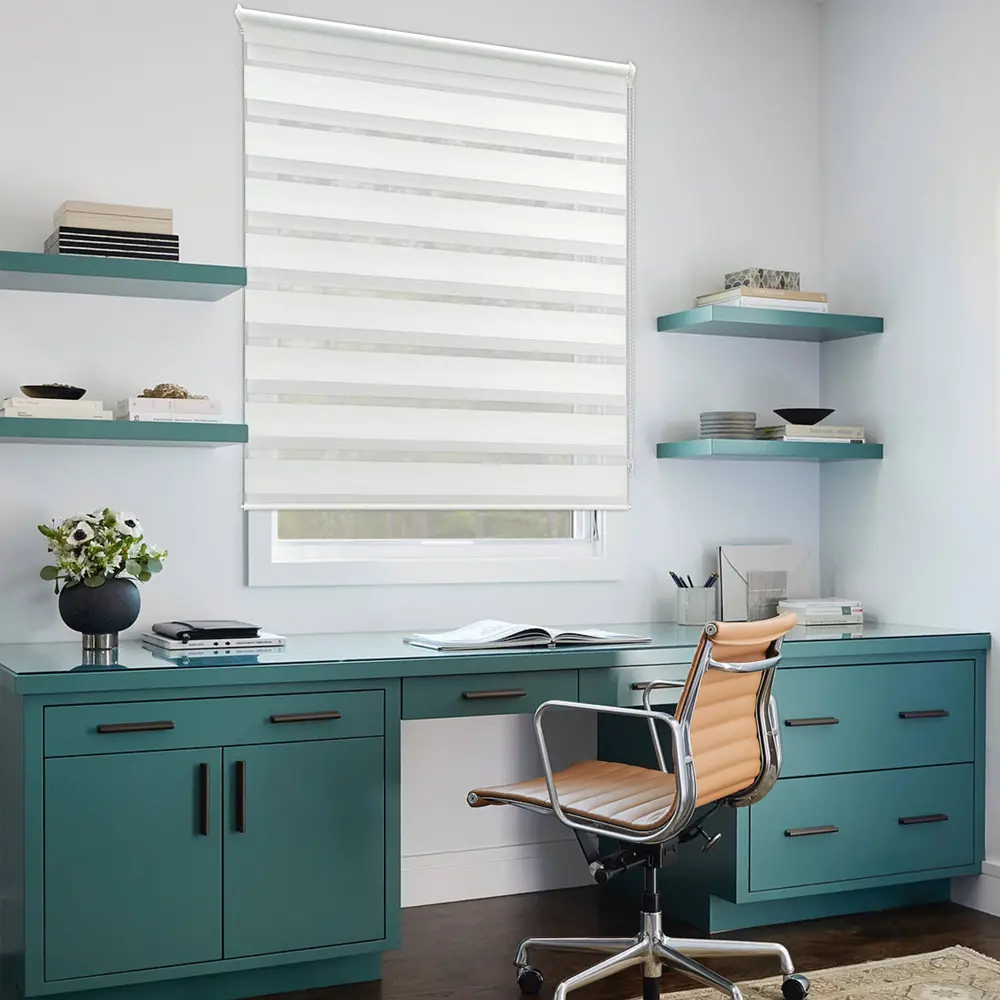 Рулонная штора день-ночь KREAFORTA Peterburg 40×160 см белая 89408618 STLM-1580583 - Вид №5