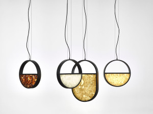 Стеклянный подвесной светильник