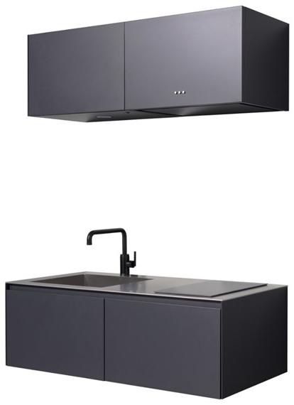 sanwacompany Линейная подвесная мини-кухня без ручек sun-id-1412598 - Вид №1