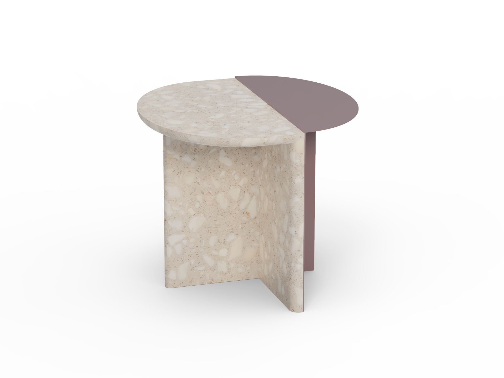 Травертин круглый журнальный столик Mambo Unlimited Ideas DUPLEX ARCH-00125378 - Вид №3