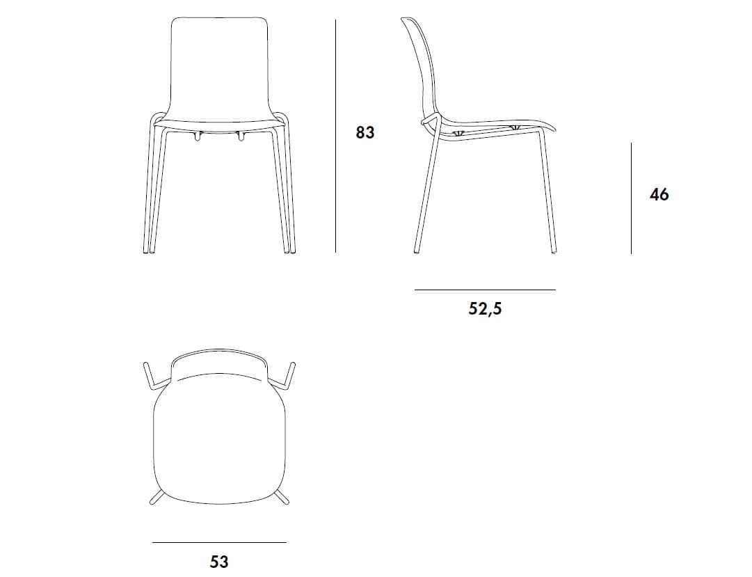Стул из полипропилена Sovet Italia Olly ARCH-00063208 - Вид №4