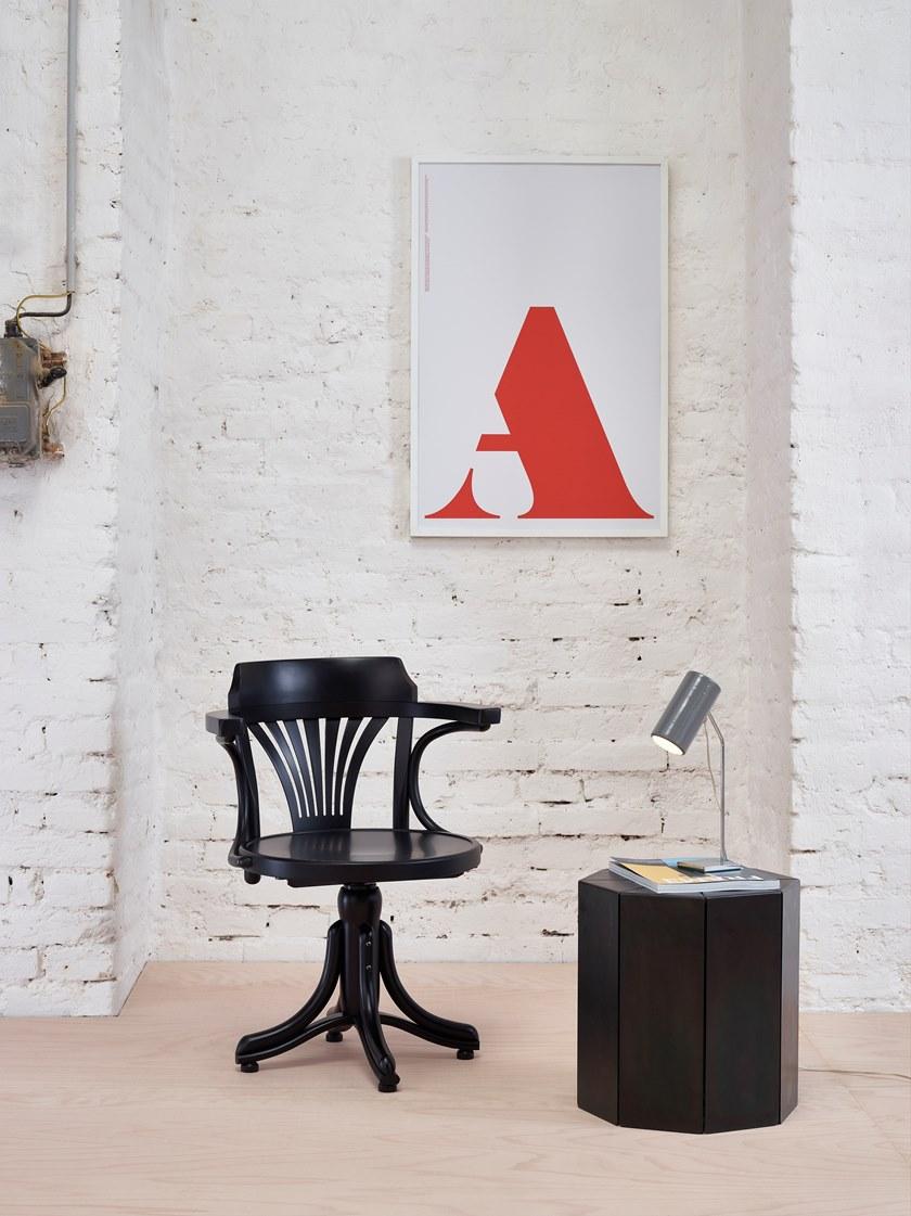 TON Вращающийся стул из дерева с 4-мя спицами sun-id-1503662 - Вид №6