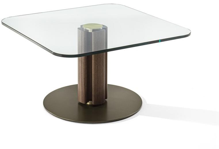 Porada Квадратный хрустальный журнальный столик и подставка из ореха каналетта Twenty sun-id-1437106 - Вид №1