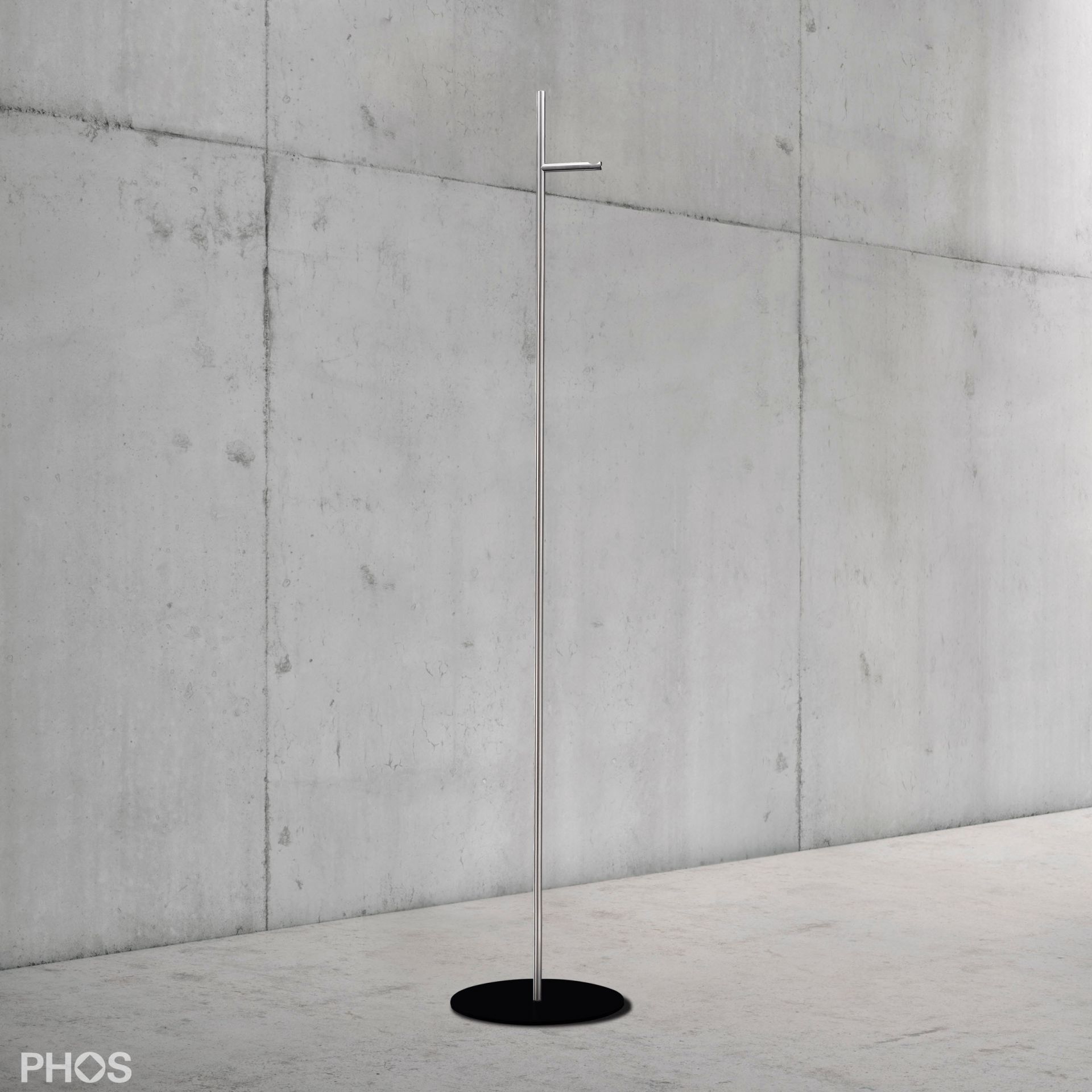 GSTS1V-BPS Вешалка прямая 1м, основание: черное. PHOS  - Вид №1