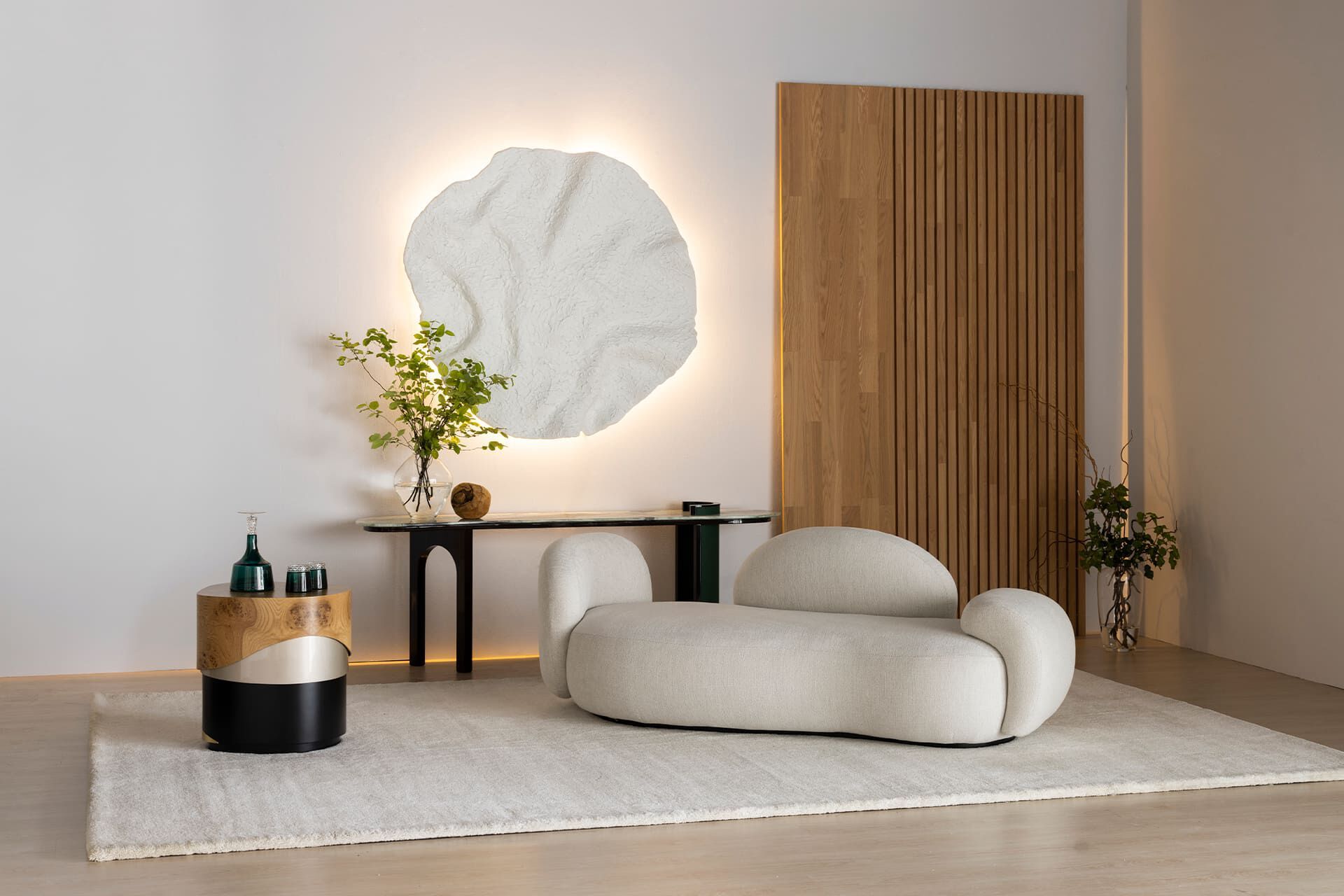 Высокий дубовый журнальный столик Greenapple Sistelo ARCH-00010190 - Вид №1