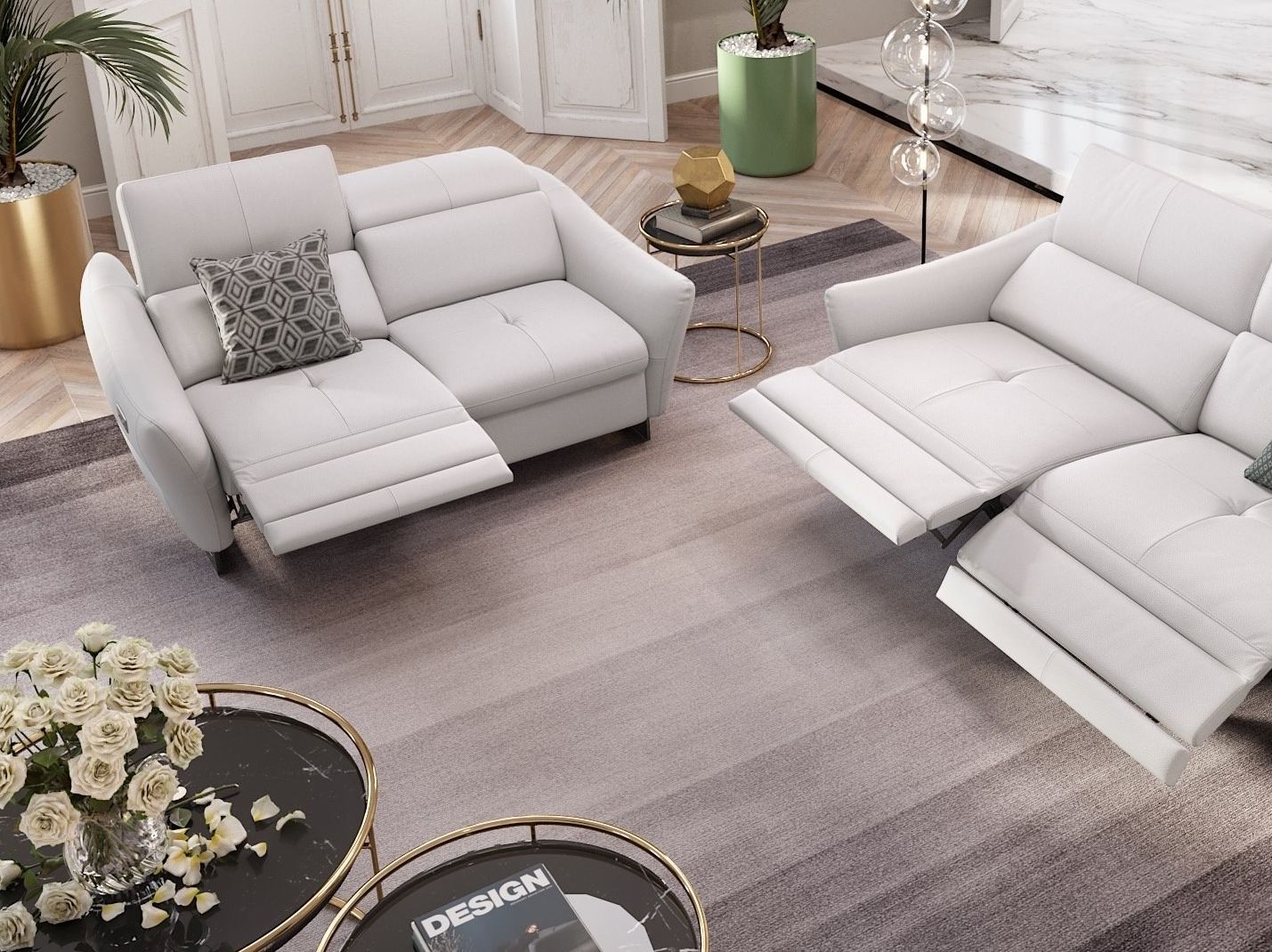 2-местный кожаный диван Sofanella MODENA ARCH-00039928 - Вид №4