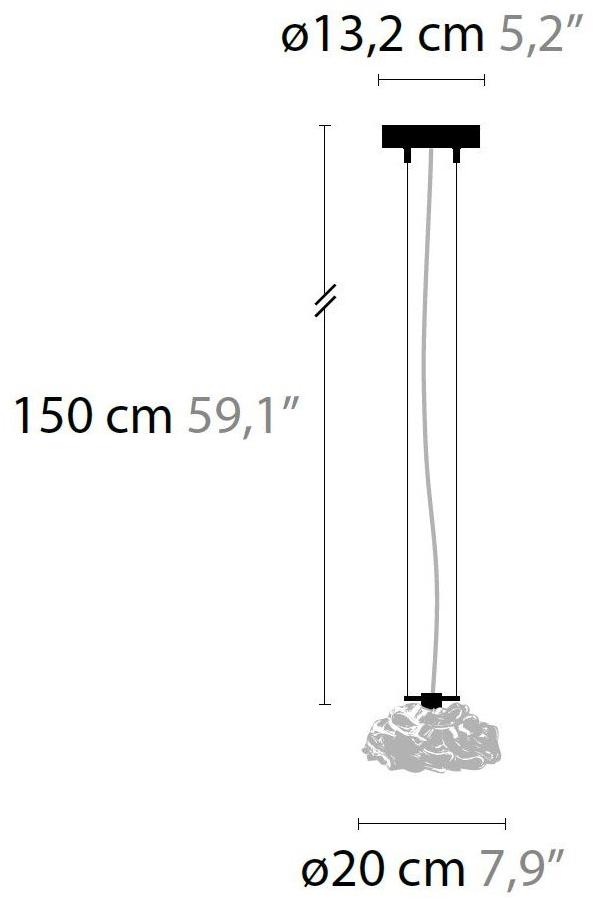 ILFARI Подвесной светильник с прямым светом в стекле Flower from amsterdam 10710/10711/10712 - Вид №3