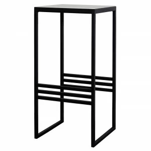 Приставной столик черный с мраморным топом 31 см FOR MISS  264006 Серый;черный