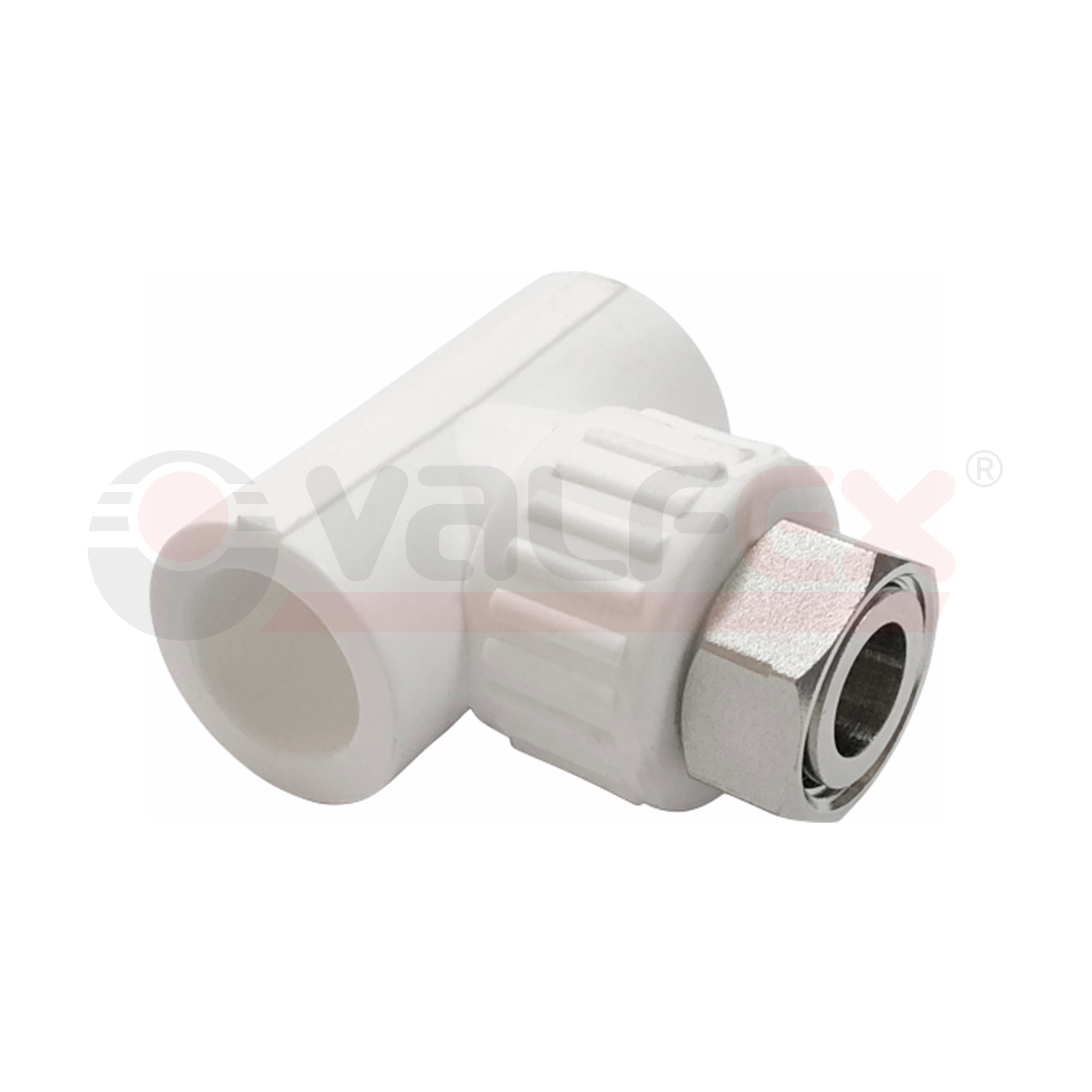 10140132 Valfex Тройник комбинированный с накидной гайкой 