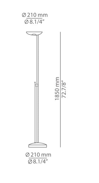 Металлический светодиодный торшер Estiluz Иконы ARCH-00115962 - Вид №4