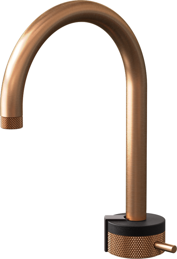 E-11502-R1BK-L2GM-BRG Однорычажный прогрессивный смеситель для раковины - излив 16см GRAFF MOD+